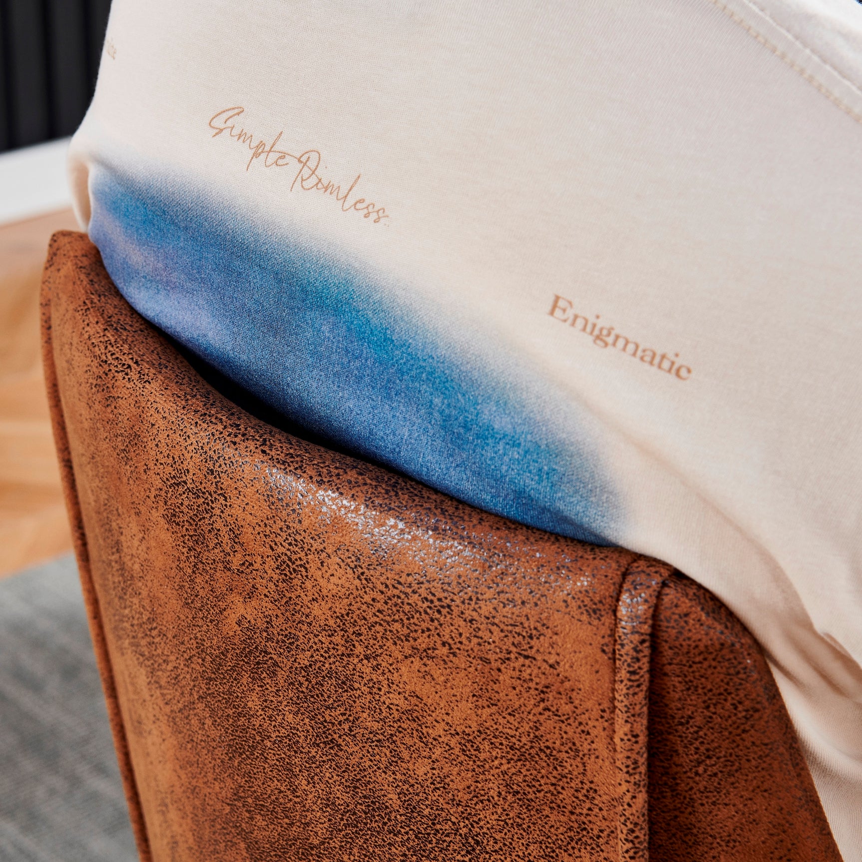 Lot de 2 chaises de salle à manger industrielles en suédine - SMEG