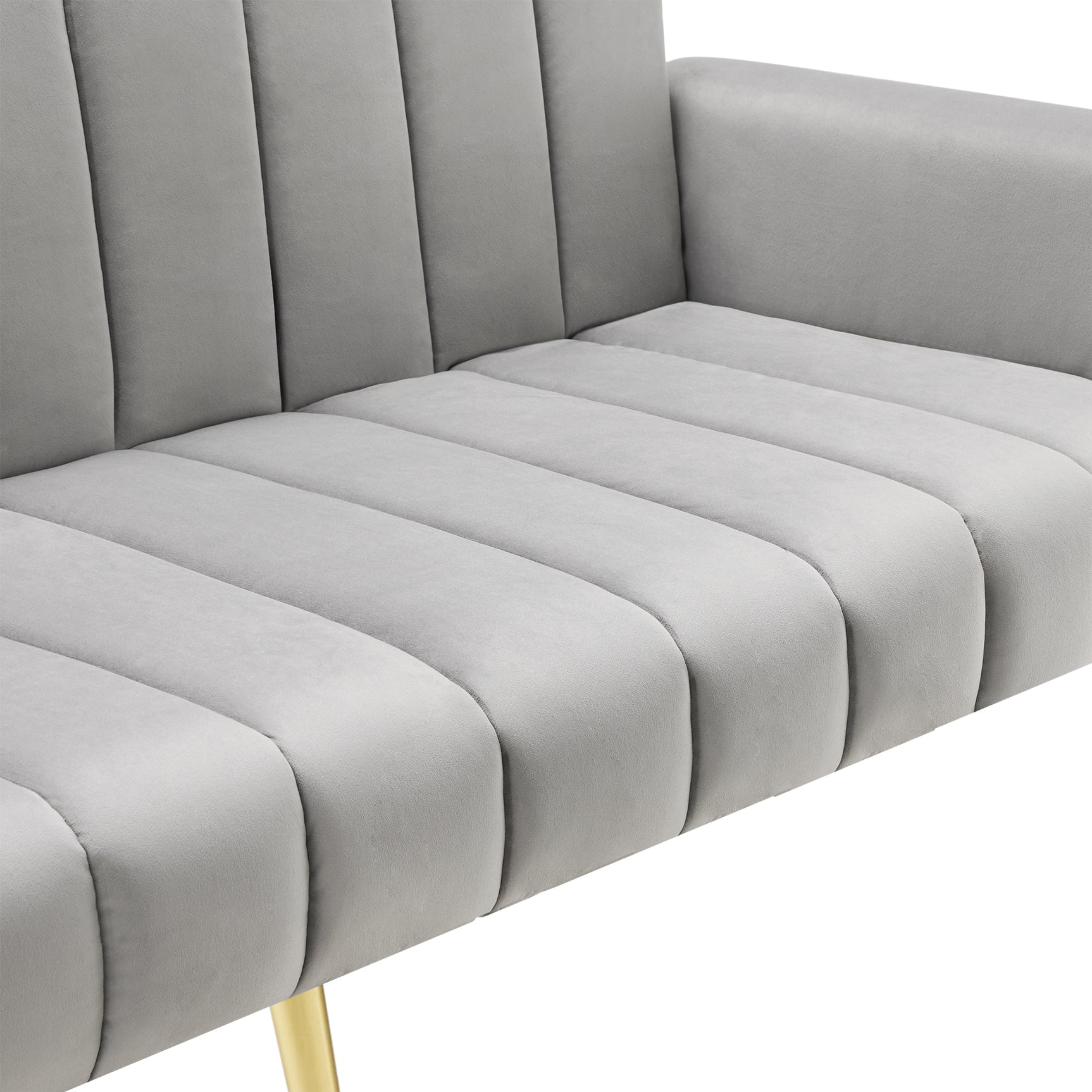 Sofa-lit pliant moderne en velours 183x76x75 cm – Réglable en 5 angles, pieds métalliques, idéal pour salon et chambre d’invités