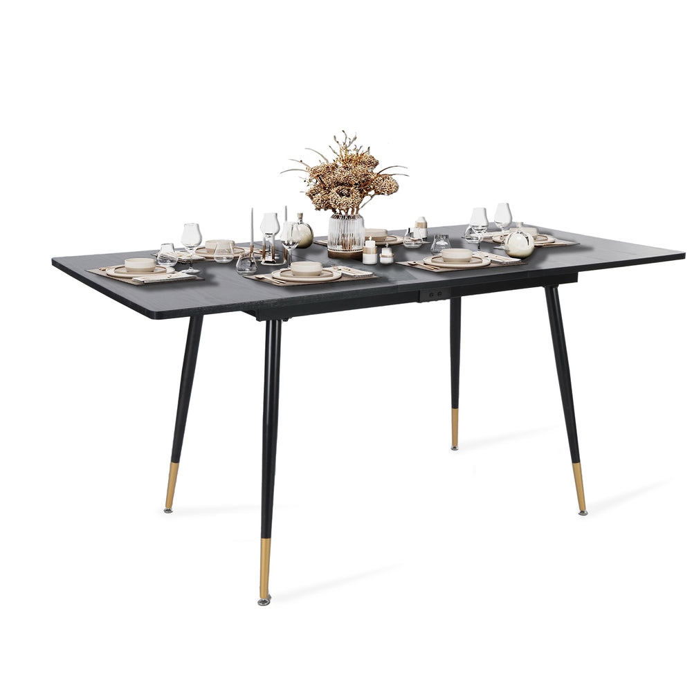 Retro Esstisch Erweiterbarer industrieller Stil in Holz - Whalen