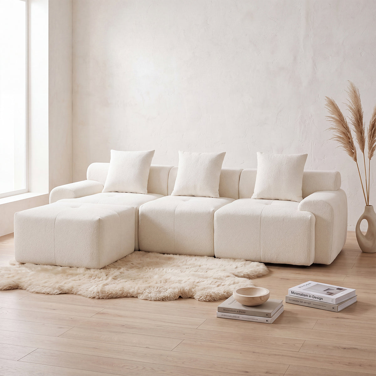 2-Sitzer-Schlafsofa aus dunkelgrauem Stoff mit Seitentaschen, modernes Schlafsofa