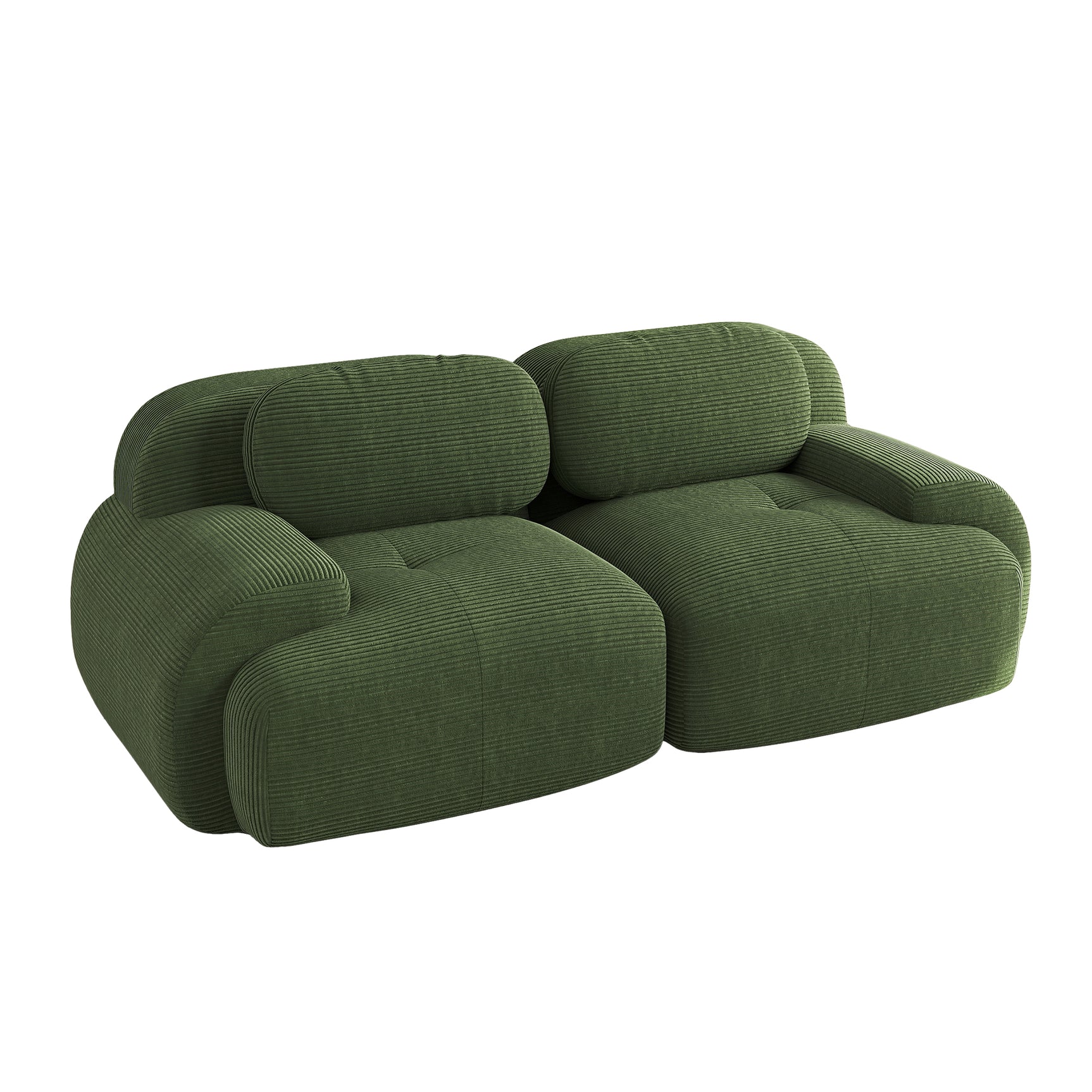 2-Sitzer-Schlafsofa aus dunkelgrauem Stoff mit Seitentaschen, modernes Schlafsofa