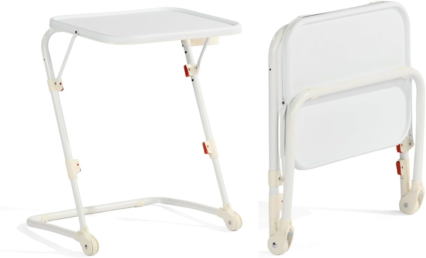 Table d’appoint pliable pour ordinateur portable, bout de canapé réglable en hauteur avec plateau inclinable et porte-gobelet - BASELINE