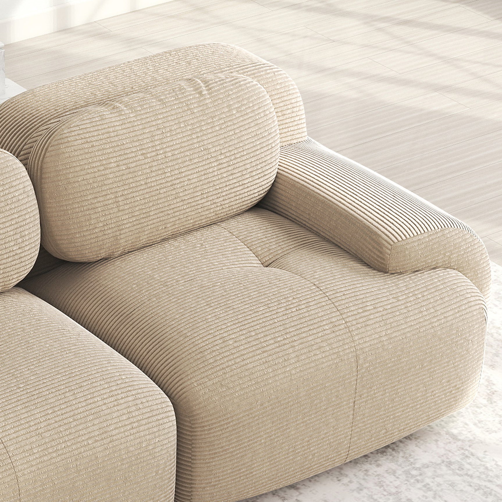 2-Sitzer-Schlafsofa aus dunkelgrauem Stoff mit Seitentaschen, modernes Schlafsofa