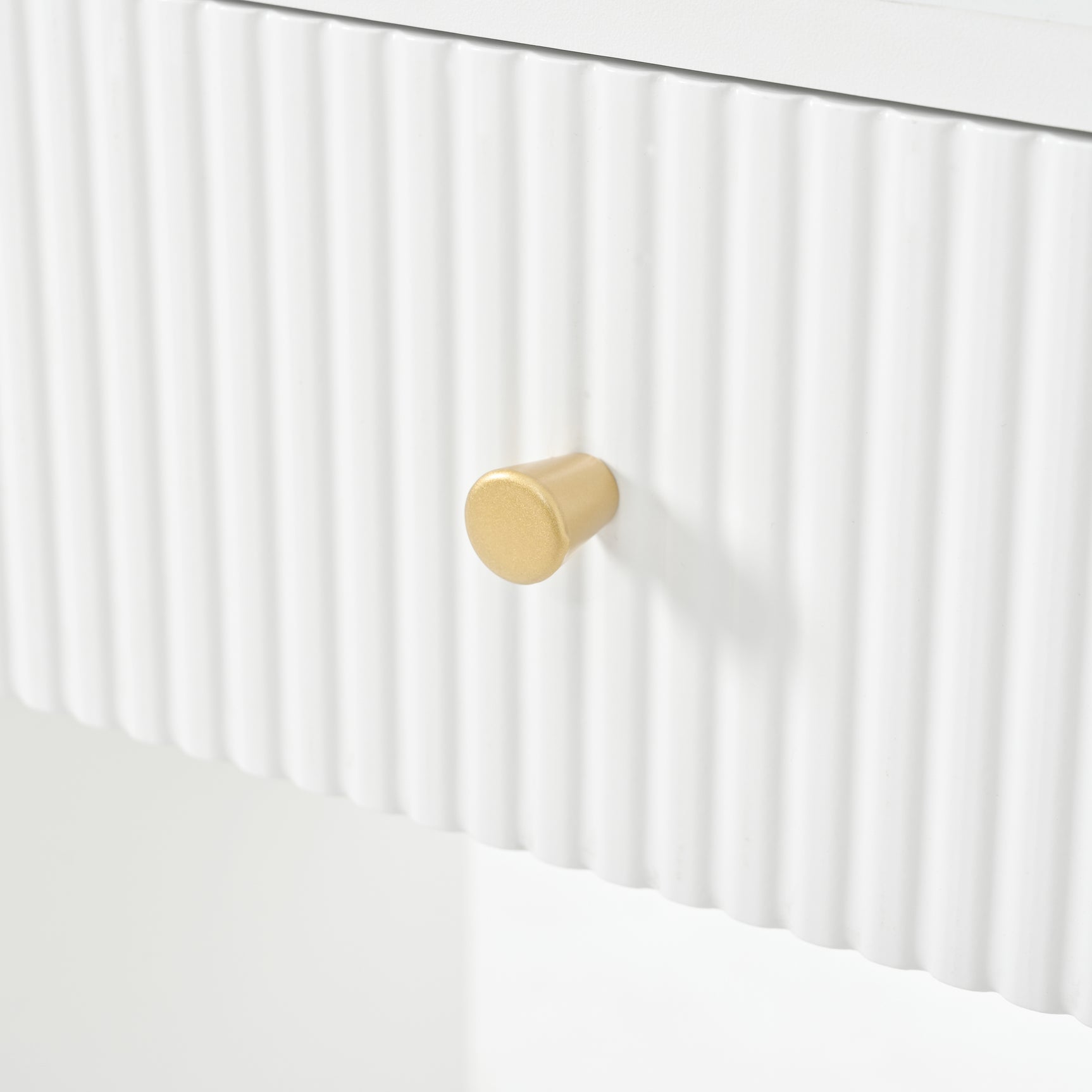 Coiffeuse moderne avec miroir éclairé & tabouret – Table de maquillage avec éclairage réglable, tiroirs & rangements ouverts