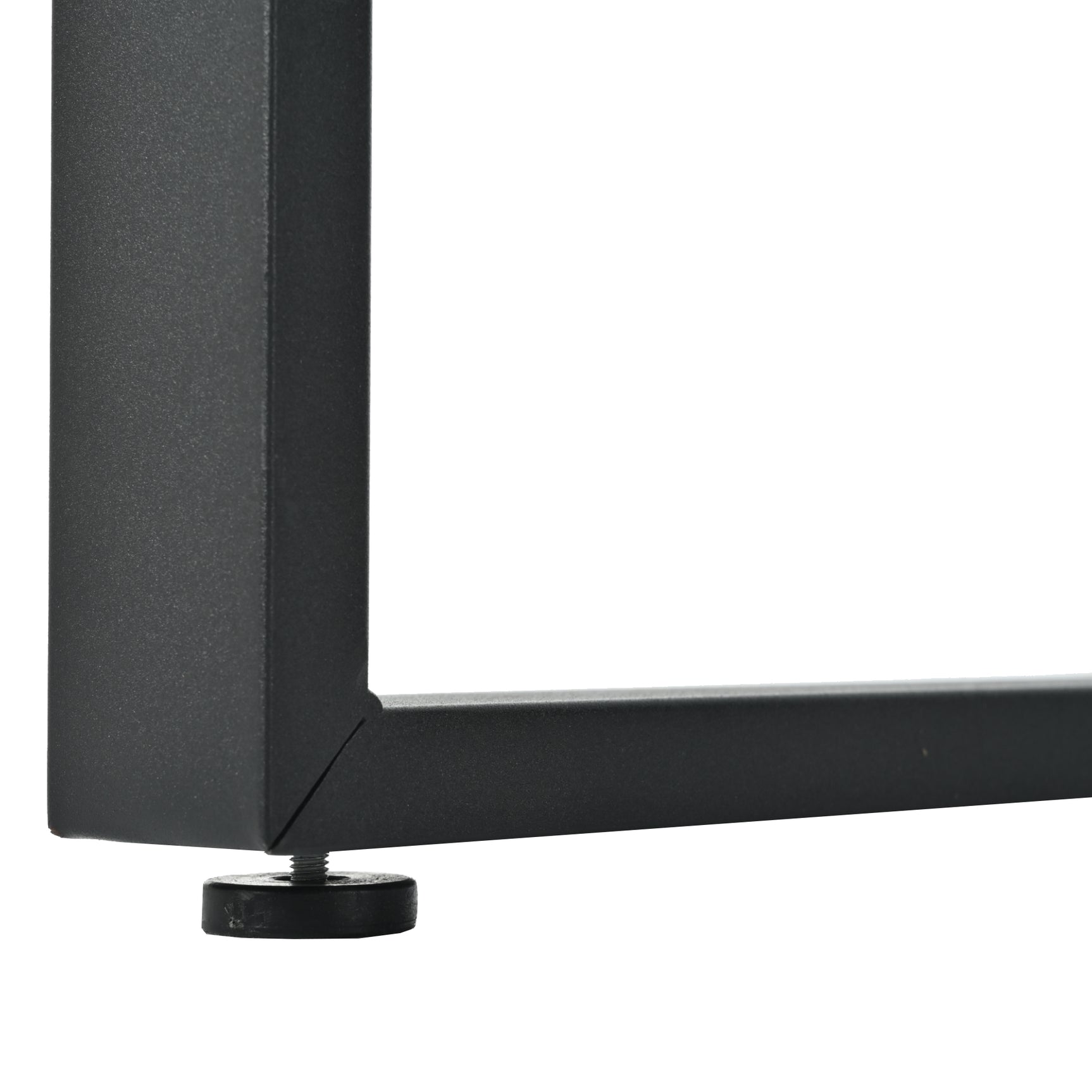 Extensible dining table 140/180x80x75 cm with MDF tray white marble effect and black metal feet