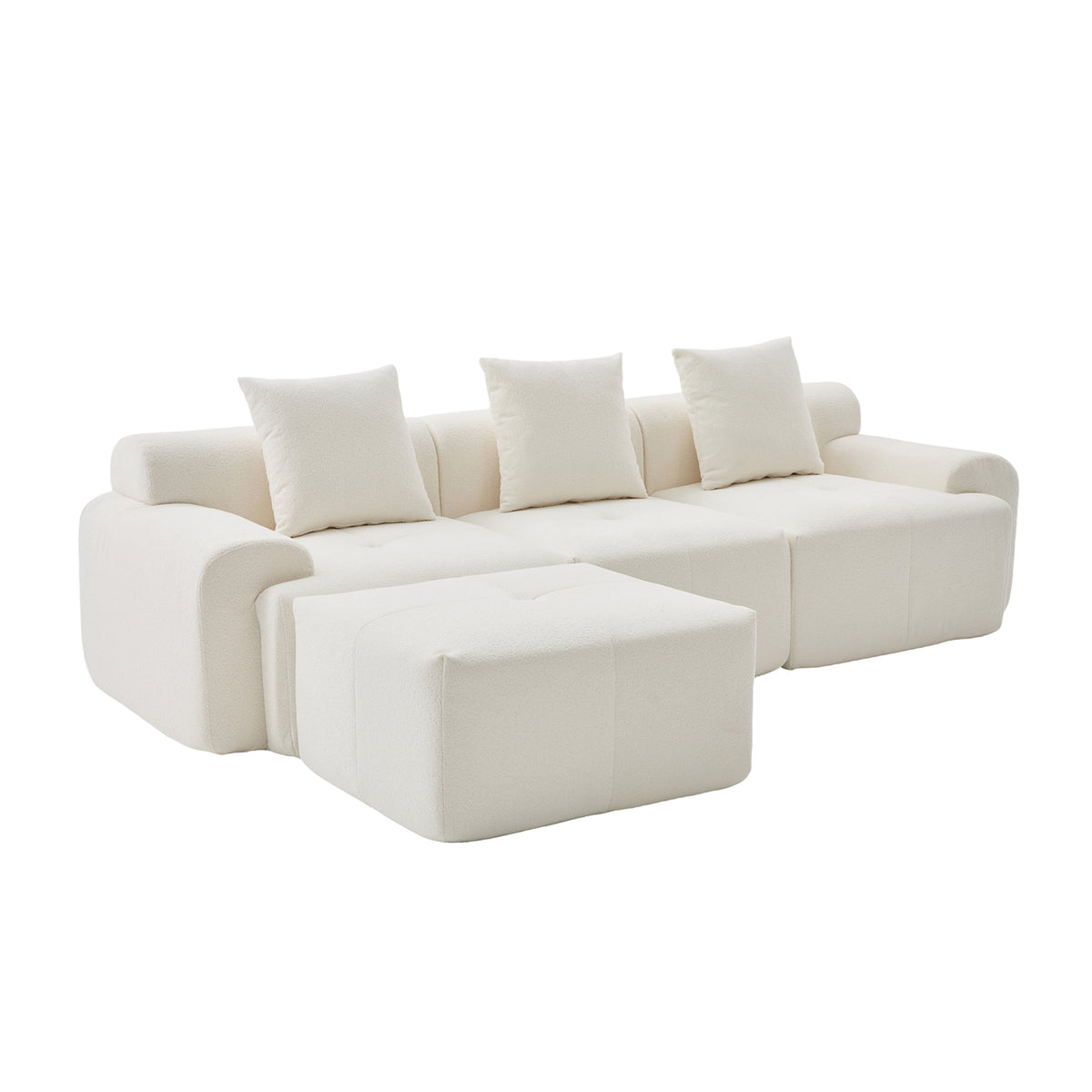 2-Sitzer-Schlafsofa aus dunkelgrauem Stoff mit Seitentaschen, modernes Schlafsofa