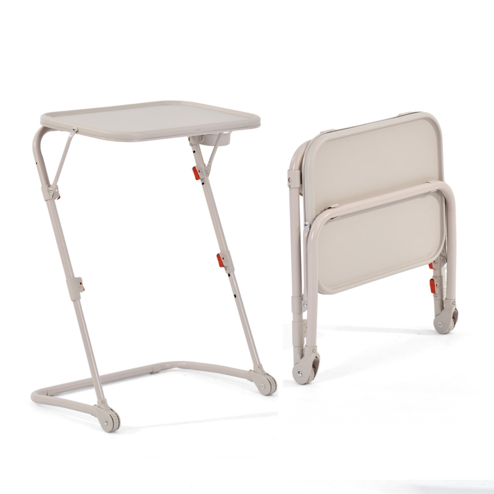 Foldable side table for laptop, adjustable sofa adjustable sofa with tilting tray and cup holder-baseline