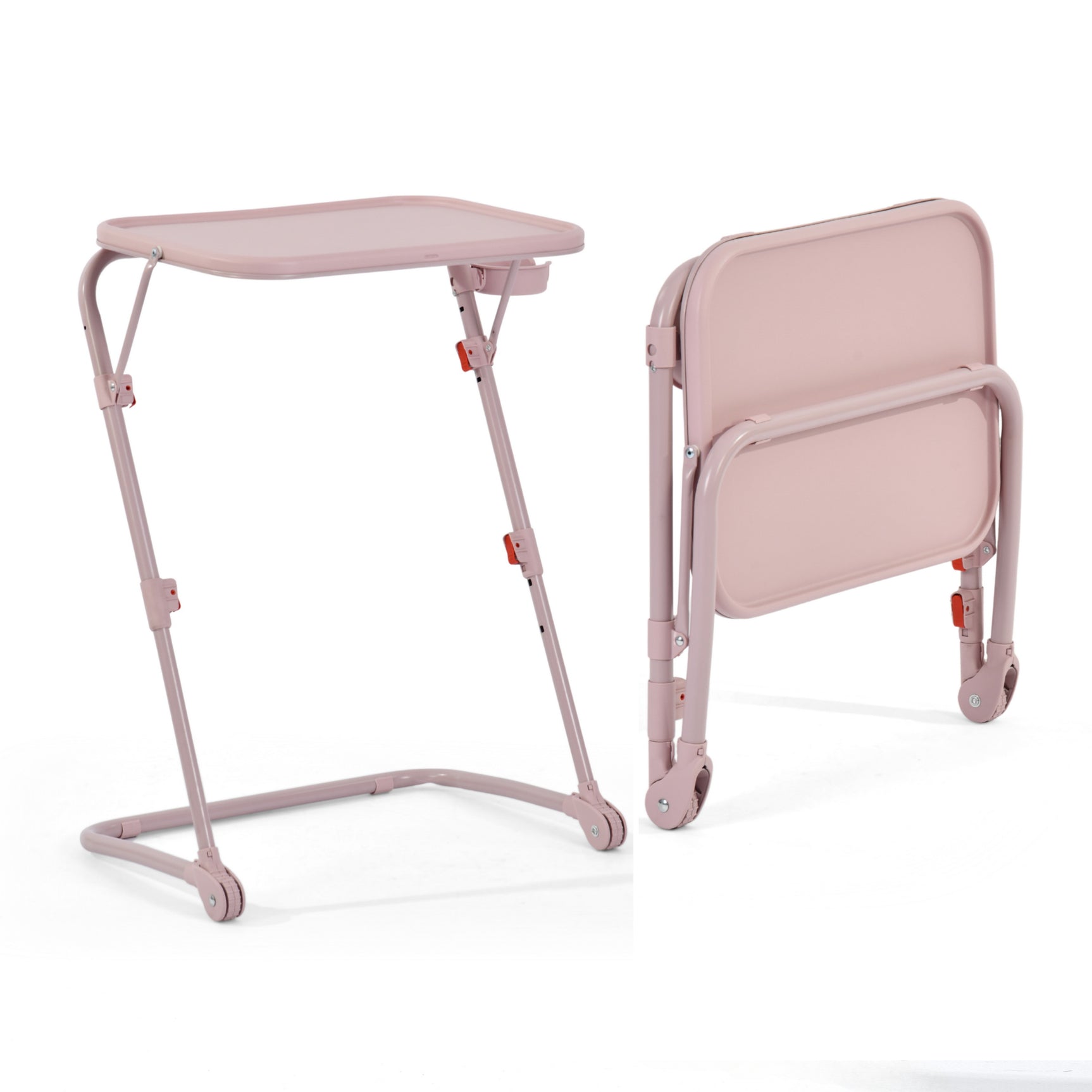 Foldable side table for laptop, adjustable sofa adjustable sofa with tilting tray and cup holder-baseline