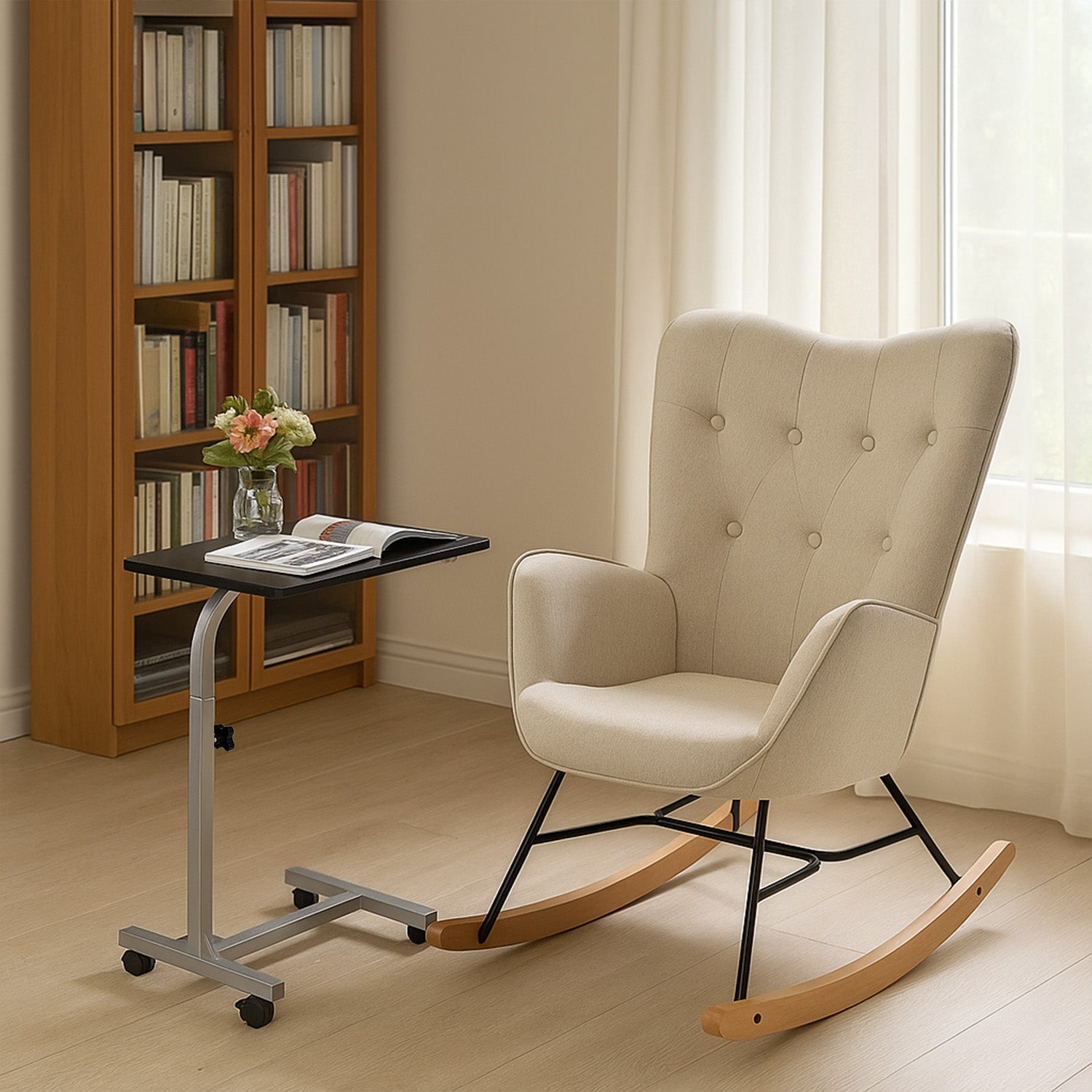 Table de lit/Support ordinateur pc à roulettes,roulettes, hauteur réglable - BELLO