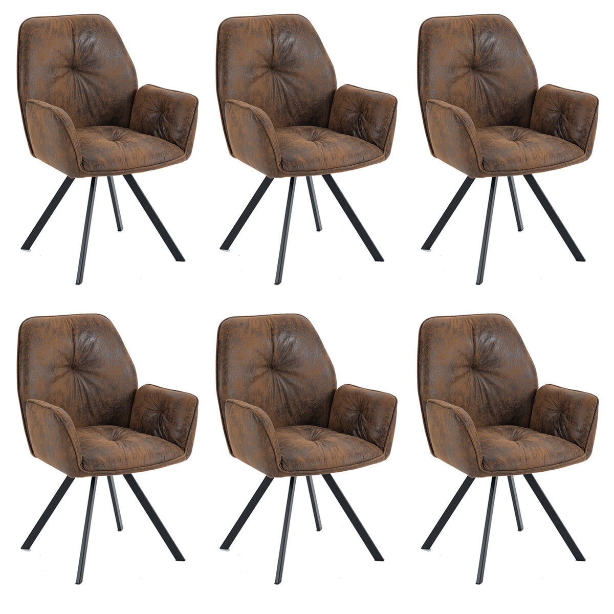MEUBLE COSY Lot de 2 Chaises de Salle à Manger Fauteuil Rétro Vintage MEUBLE COSY Lot de 2 Chaises de Salle à Manger Fauteuil Rétro Vintage