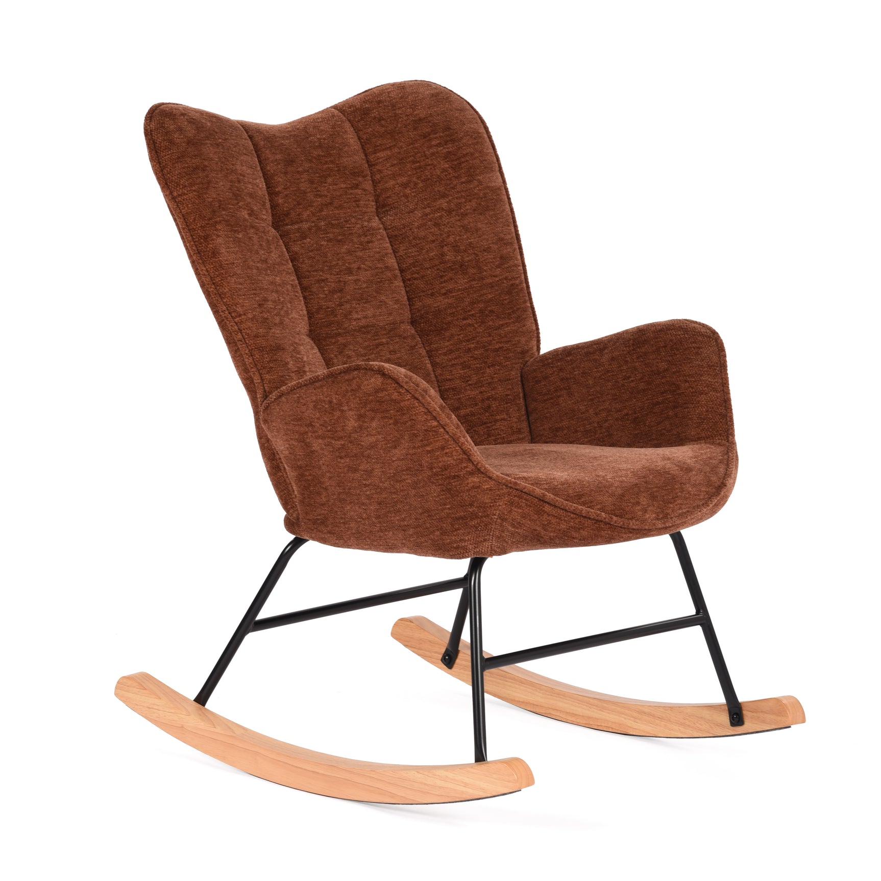 Scandinavian breastfeeding armchair with brick -red red -stable chanter armilies - kanas