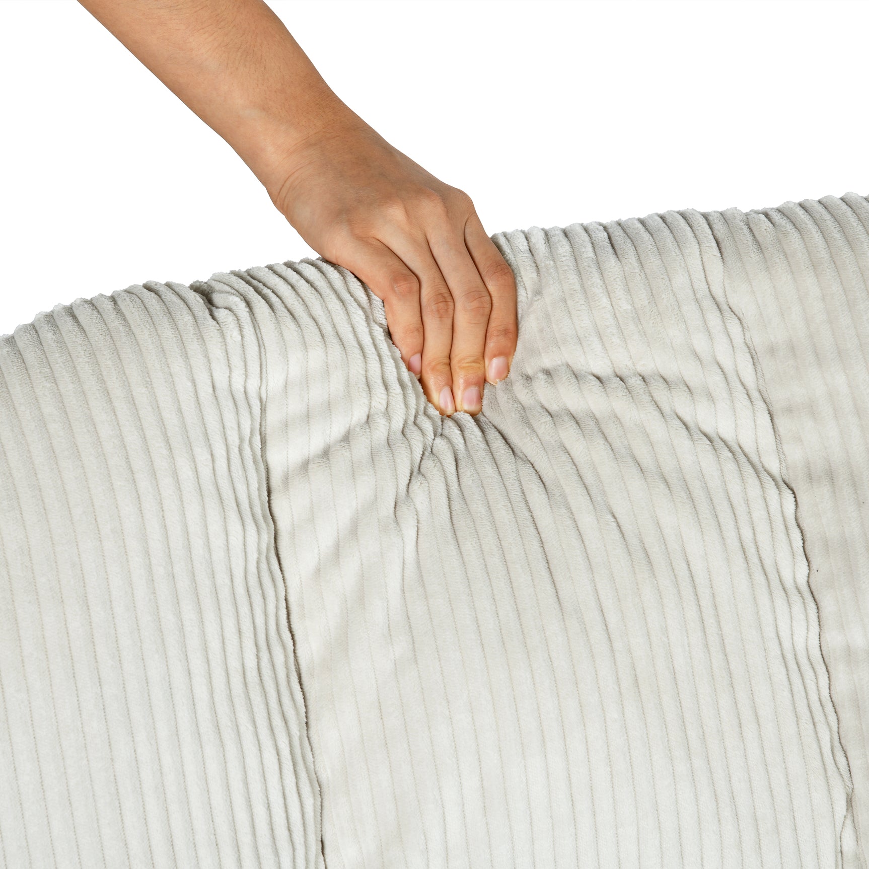 Einstellbare ergonomische Büro -Sessel mit Stoff Armlehnen weiße Schleife - Thomasina