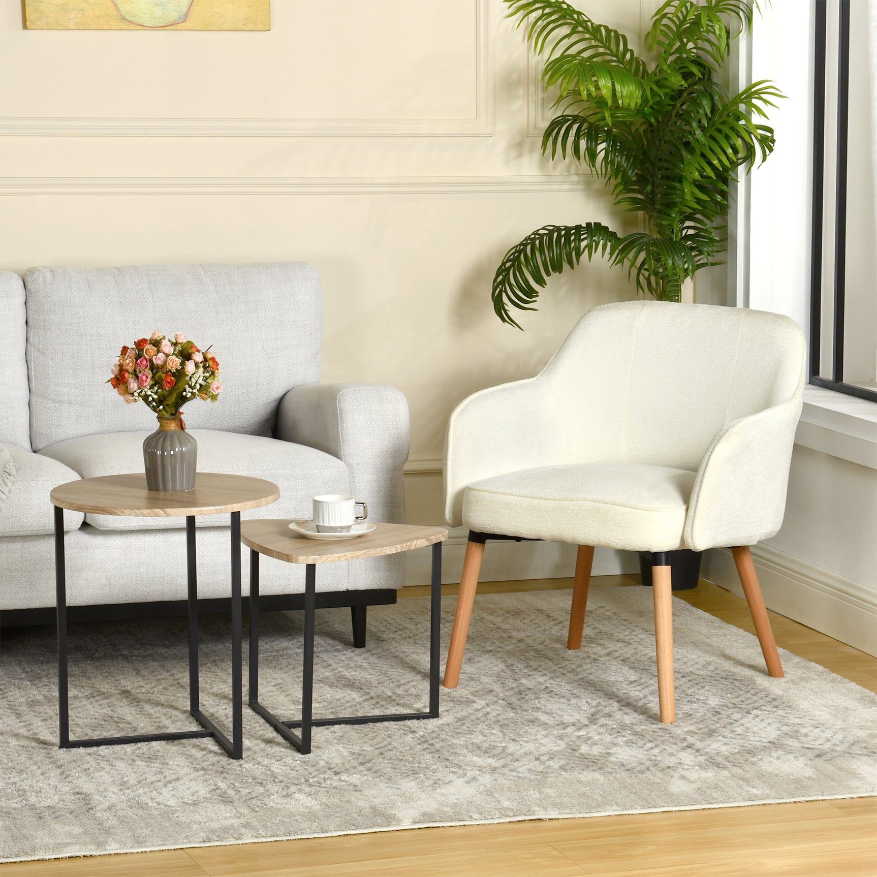 Skandinavischer Sessel entspannen