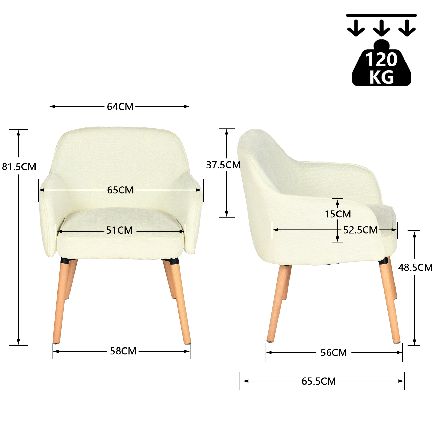 Skandinavischer Sessel entspannen