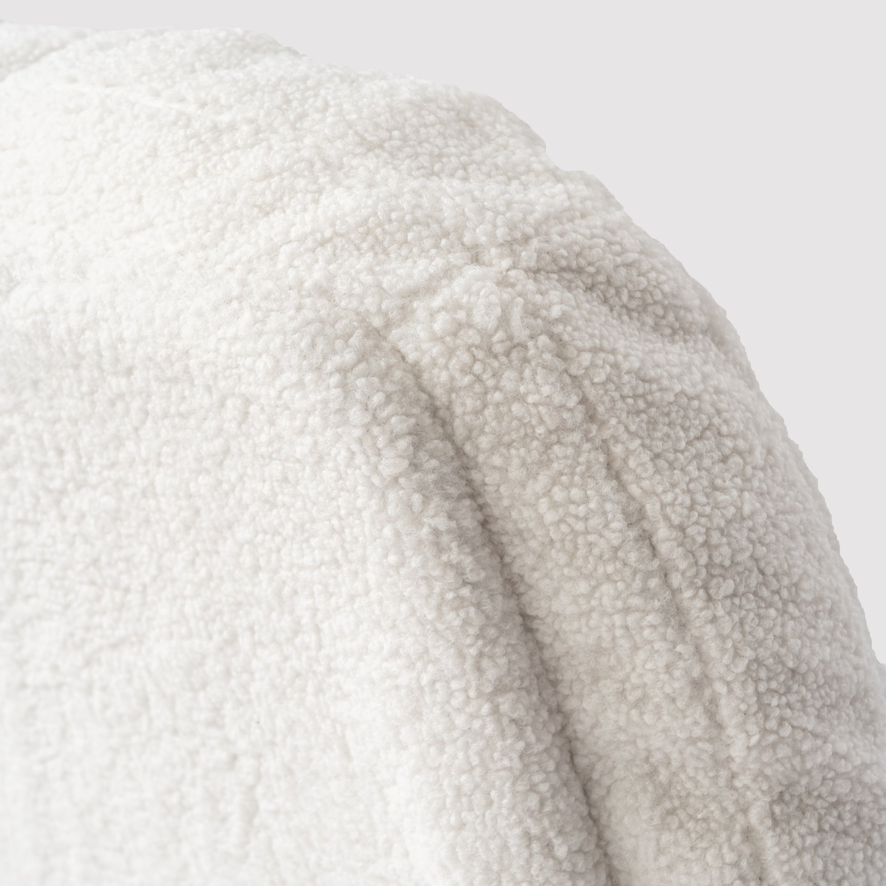 Fauteuil lounge pivotant et réglable en velours côtelé blanc - ALINTONEX