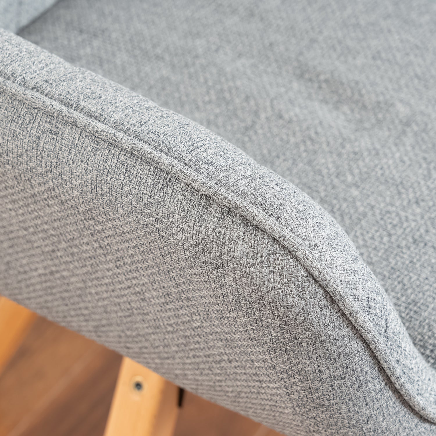 Lot de 2 chaises de salle à manger confortables en tissu gris pivotantes 360° - CARSON FABRIC GREY 2PCS