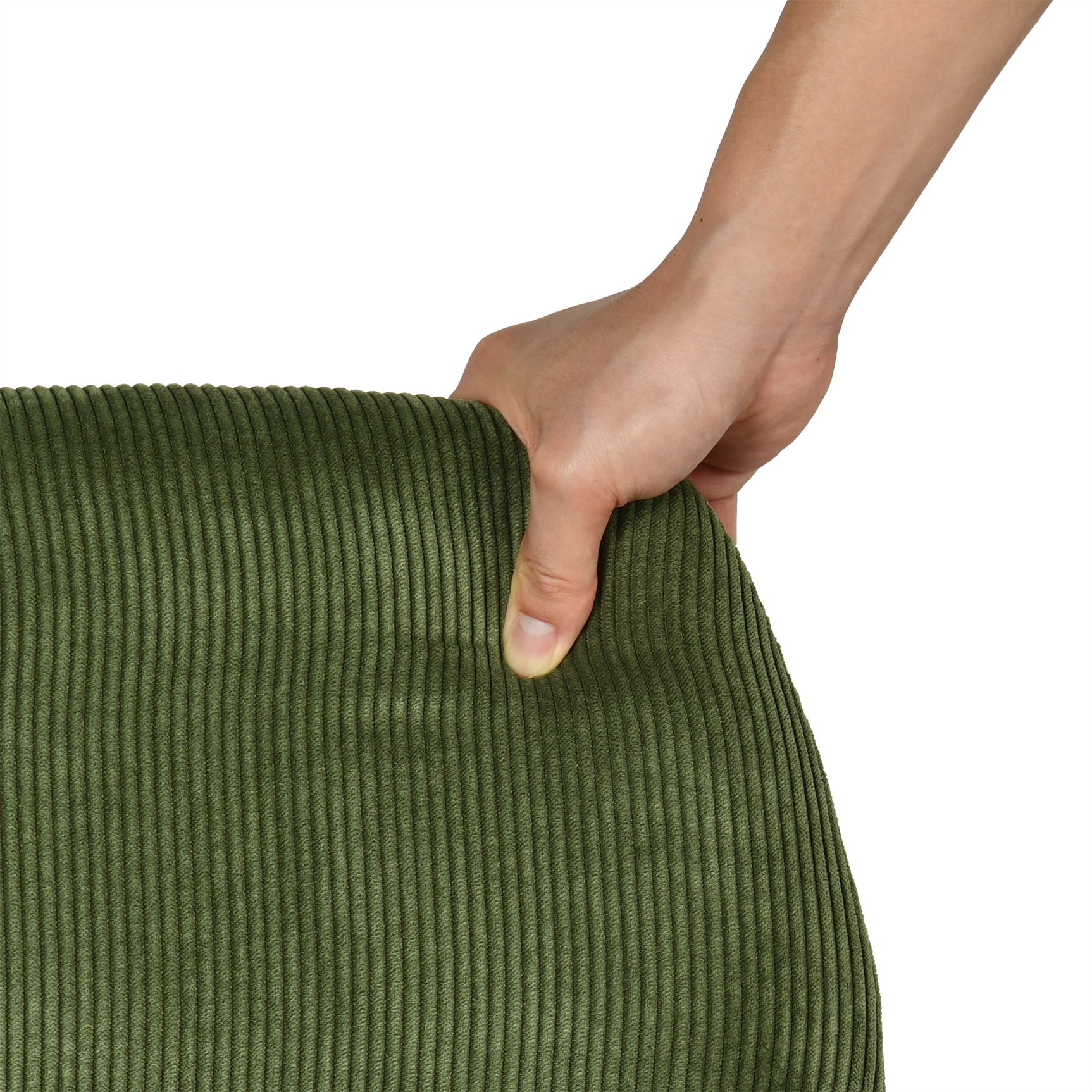 Ensemble bureau pliable et fauteuil de bureau en velours côtelé vert olive ââ‚?ASCOLI & ROSS