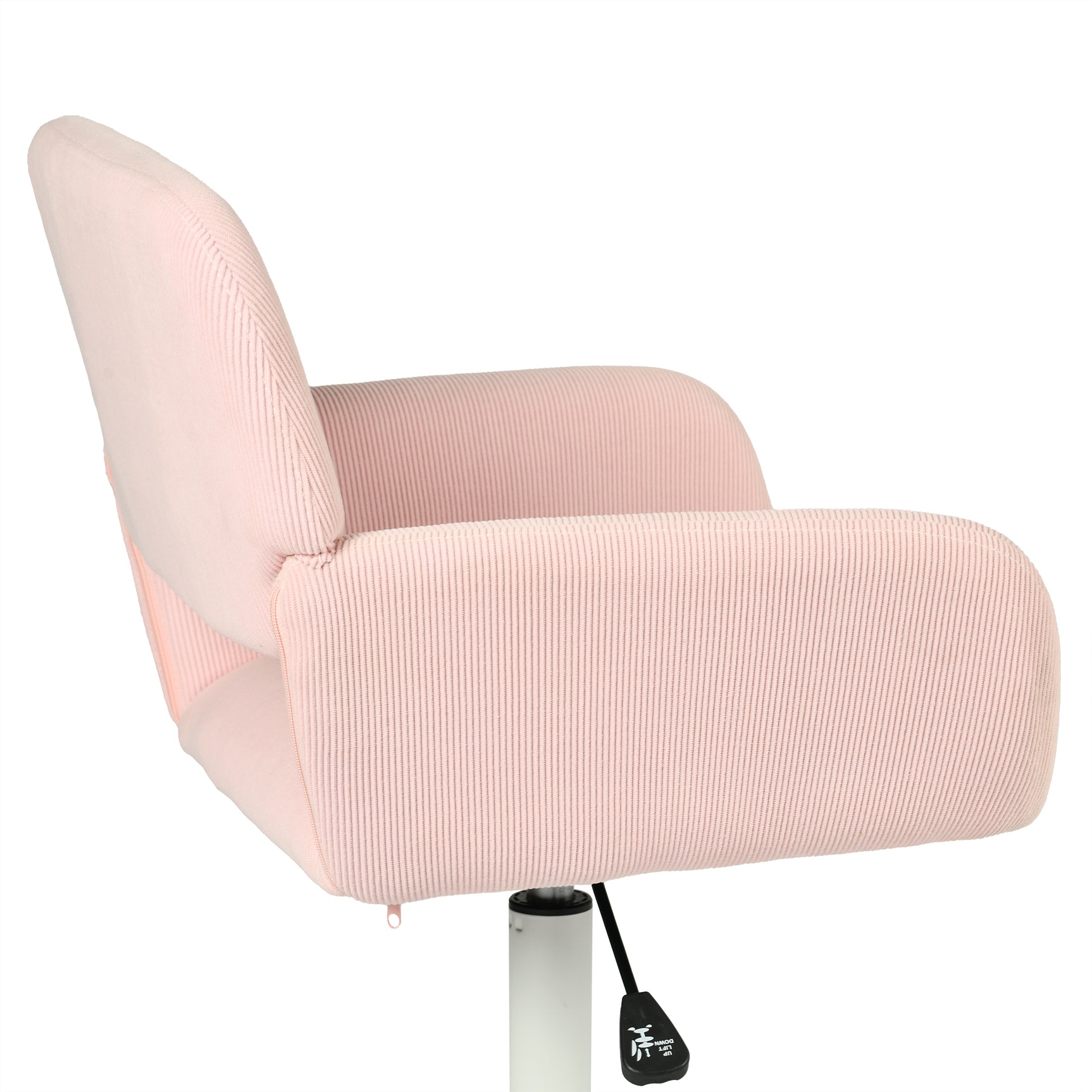 Ensemble bureau pliable et fauteuil de bureau en velours côtelé rose ââ‚?ASCOLI & ROSS