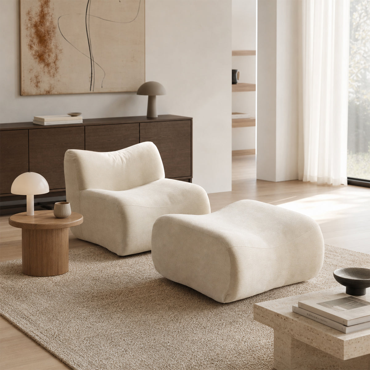 2-Sitzer-Schlafsofa aus dunkelgrauem Stoff mit Seitentaschen, modernes Schlafsofa