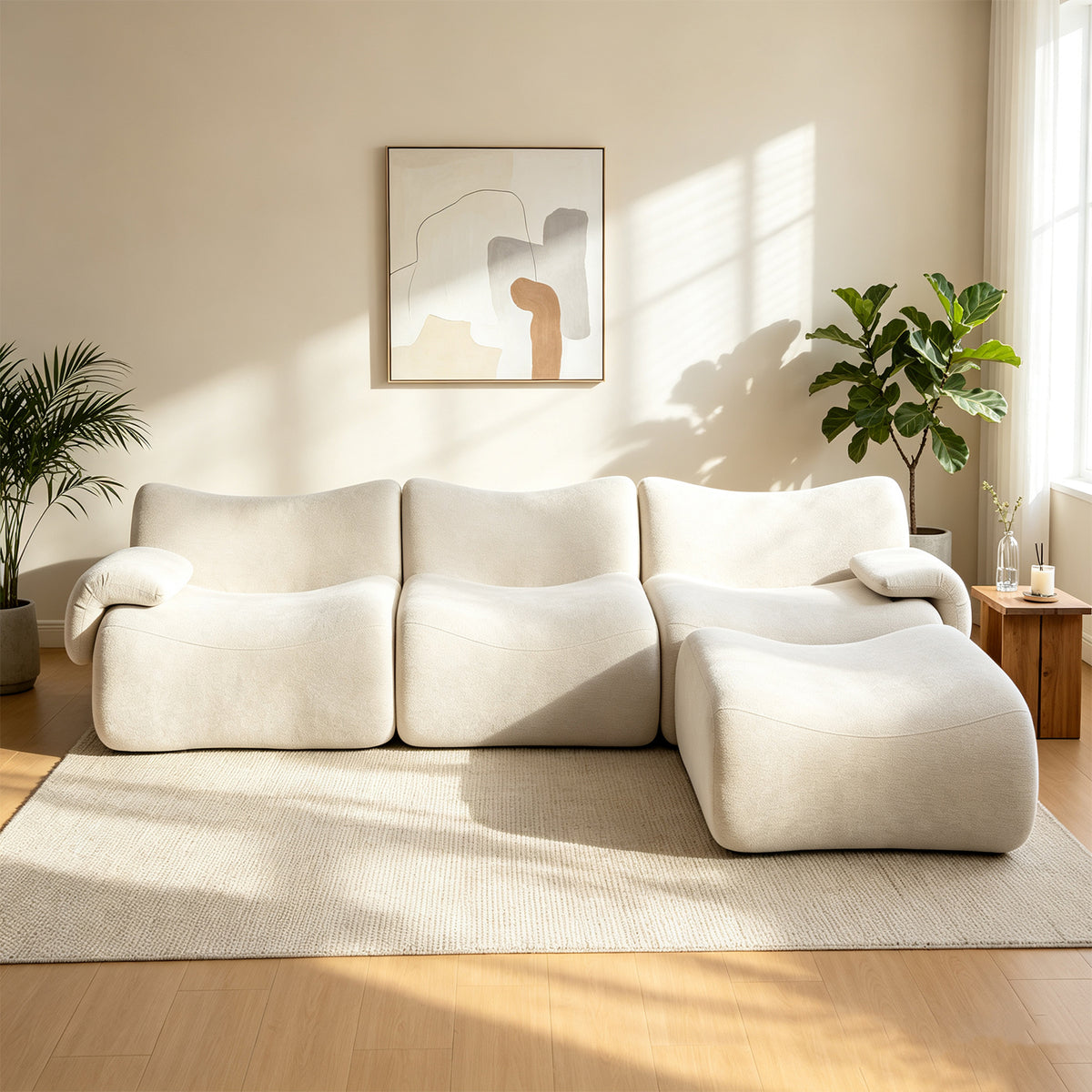 2-Sitzer-Schlafsofa aus dunkelgrauem Stoff mit Seitentaschen, modernes Schlafsofa