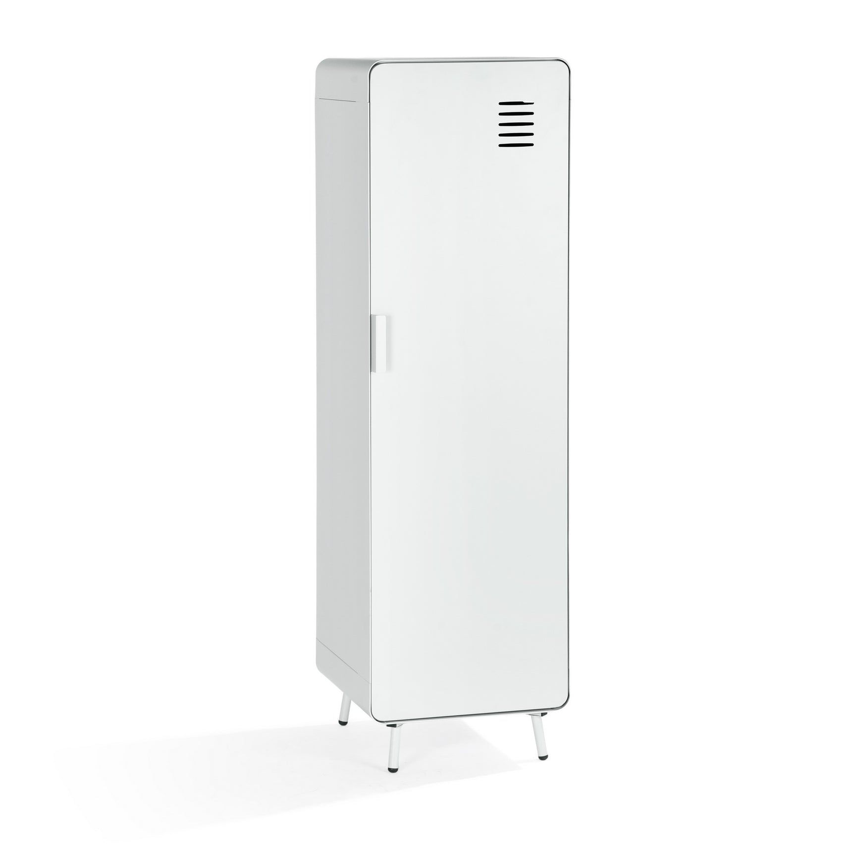 Armoire/Casier métallique blanc au style industriel avec étagères - WALNUT