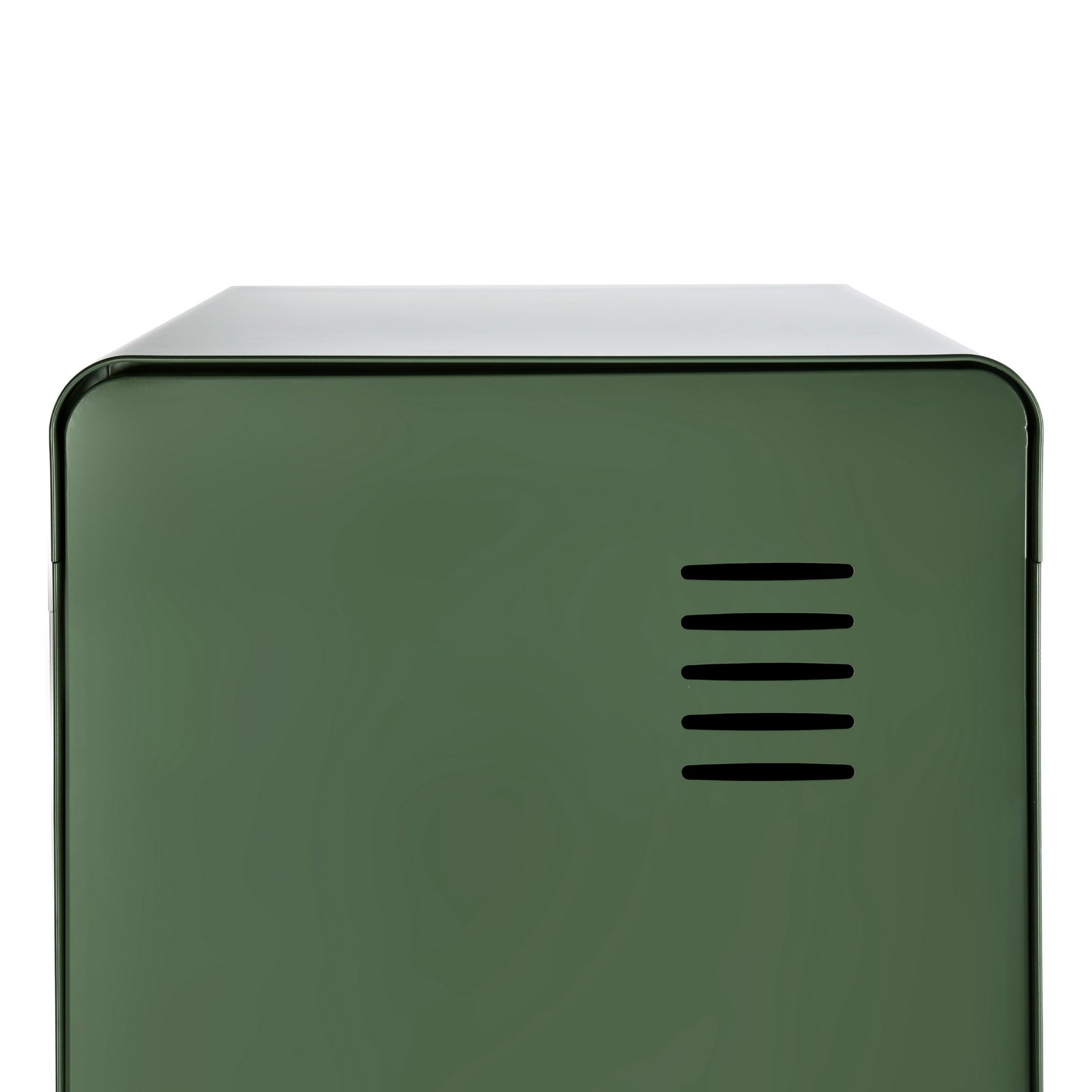 Armoire/Casier métallique vert au style industriel avec étagères - WALNUT