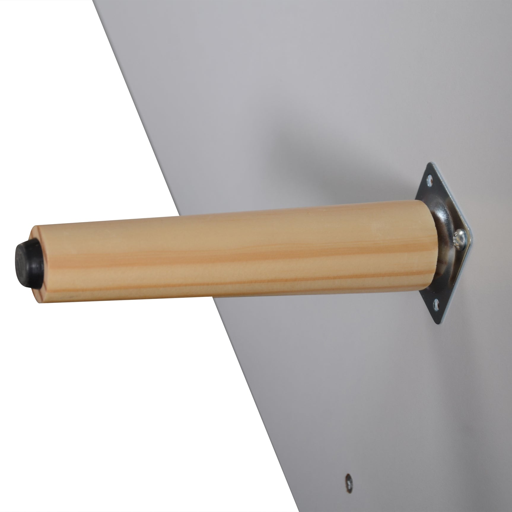 Commode blanche moderne avec 4 tiroirs spacieux et porte en verre trempé