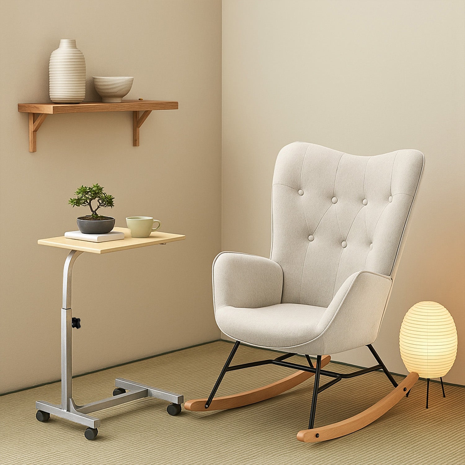 Table de lit/Support ordinateur pc à roulettes, hauteur réglable - BELLO