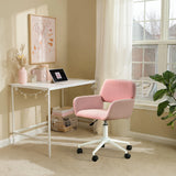 Rosenvelvet -Büro -Sessel, Höhe einstellbar, 360 ° Rotation - Ross