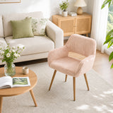 Scandinavian dining chair with black fabric armrests - CROMWELL BLACK Ⅰ