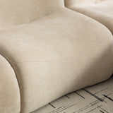 2-seater sofa bed in dark gray fabric with side pockets, modern convertible sofa