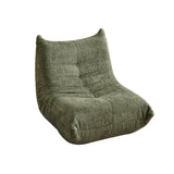 Loungesessel mit Armlehnen aus beigem Cord – DOMCO