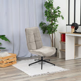 Fauteuil de loisirs réglable en tissu chenille gris pivotant à 360° - CHARLOTTE