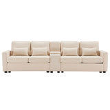 2-Sitzer-Sofa aus beigem Stoff im skandinavischen Stil – AHBARM