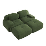 2-Sitzer-Schlafsofa aus dunkelgrauem Stoff mit Seitentaschen, modernes Schlafsofa