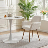 Scandinavian dining chair with black fabric armrests - CROMWELL BLACK Ⅰ