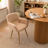 Scandinavian dining chair with black fabric armrests - CROMWELL BLACK Ⅰ