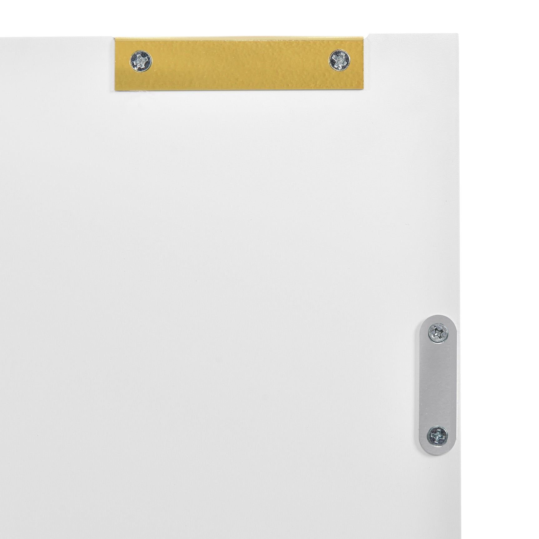 Sideboard moderne à motifs de fleurs 127×45×75cm Commode blanche avec pieds et poignées dorées 2 étagères 6 compartiments pour salon chambre à coucher et salle de bains