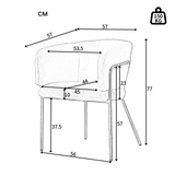 Lot de 2 chaise de loisirs individuelle en imitation de velours de lapin Chaise élégante à quatre pieds en métal beige pour salon chambre à coucher et salle à manger