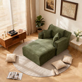 2-seater sofa in beige fabric Scandinavian style - AHBARM