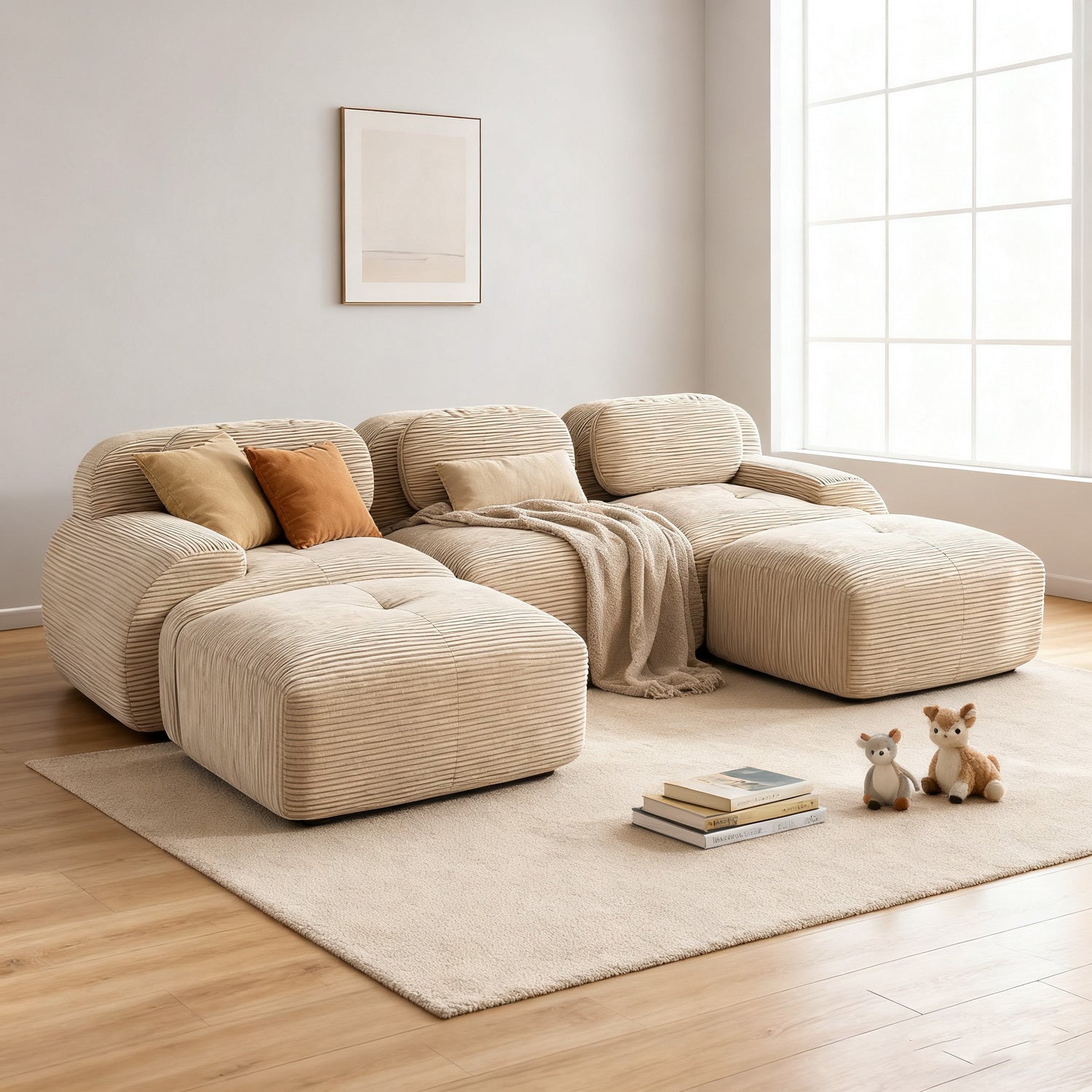 2-Sitzer-Schlafsofa aus dunkelgrauem Stoff mit Seitentaschen, modernes Schlafsofa