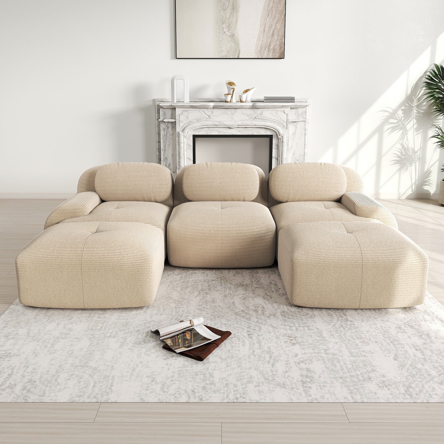 2-Sitzer-Schlafsofa aus dunkelgrauem Stoff mit Seitentaschen, modernes Schlafsofa