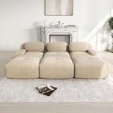 2-seater sofa bed in dark gray fabric with side pockets, modern convertible sofa