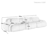 2-Sitzer-Schlafsofa aus dunkelgrauem Stoff mit Seitentaschen, modernes Schlafsofa