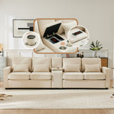 2-Sitzer-Sofa aus beigem Stoff im skandinavischen Stil – AHBARM