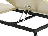 Table de lit/Support ordinateur pc pliable en bois et métal noir - MAMIE