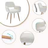 Scandinavian dining chair with black fabric armrests - CROMWELL BLACK Ⅰ
