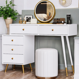 Ensemble coiffeuse élégante avec miroir HD rétroéclairé par LED, meuble latéral réglable et tiroir coulissant, 100 x 40 x 78 cm