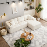 2-seater sofa bed in dark gray fabric with side pockets, modern convertible sofa