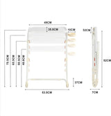 Table d’appoint pliable pour ordinateur portable, bout de canapé réglable en hauteur avec plateau inclinable et porte-gobelet - BASELINE
